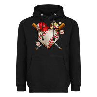 Black baseball Heavyweight Hoodie - AdoDesignShop