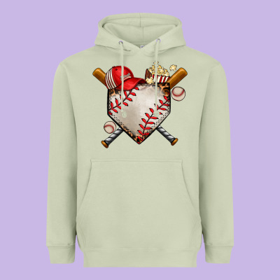 Baseball Heavyweight Hoodie Designed By Adodesignshop