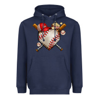 Navy baseball Heavyweight Hoodie - AdoDesignShop