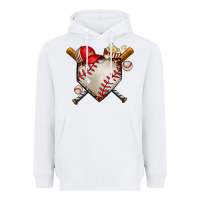 White baseball Heavyweight Hoodie - AdoDesignShop