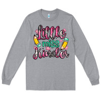 Heather Grey little miss kindergarten Long Sleeve Tee - Zillion Design Studio