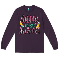 Plum little miss kindergarten Long Sleeve Tee - Zillion Design Studio