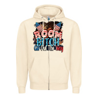 Sandshell Boom bitch get out the way 4th of July Zipper Hoodie - CowGirlArtShop
