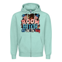 Boom Bitch Get Out The Way 4th Of July Zipper Hoodie | Teevron