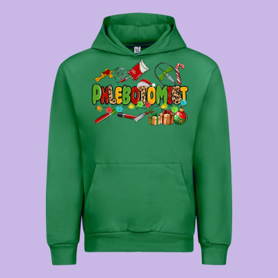 Christmas Phlebotomist Urban Hoodie Designed By Maliassmallbusiness