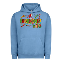Pigment Pebble Blue christmas phlebotomist Urban Hoodie - MaliasSmallBusiness