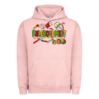 Pigment Salmon christmas phlebotomist Urban Hoodie - MaliasSmallBusiness