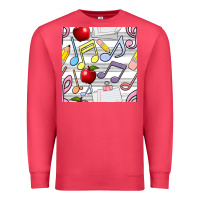 Cardinal music class seamless pattern Premium Sweatshirt - BundleAndBundleShop