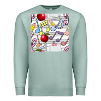 Seafoam music class seamless pattern Premium Sweatshirt - BundleAndBundleShop
