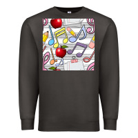 Smoke music class seamless pattern Premium Sweatshirt - BundleAndBundleShop