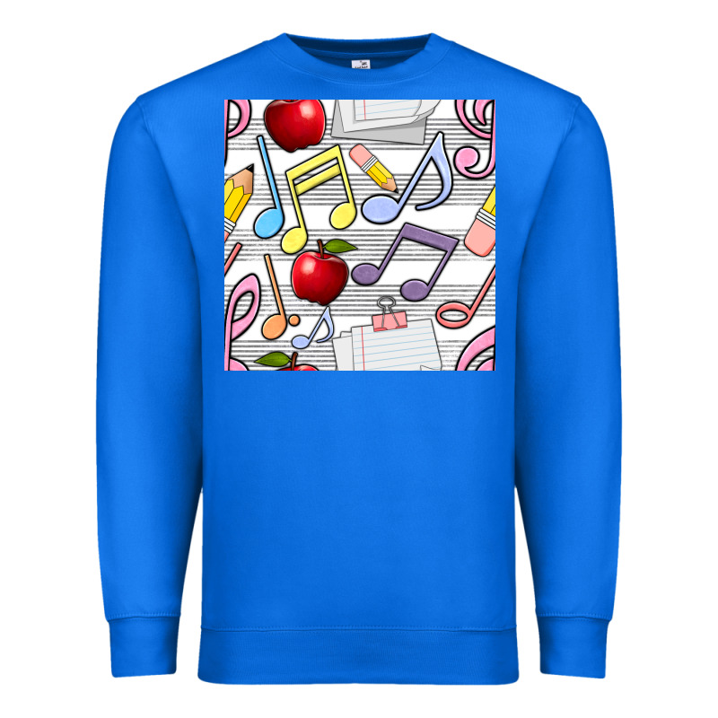 Music Class Seamless Pattern Premium Sweatshirt by BundleAndBundleShop | Teevron