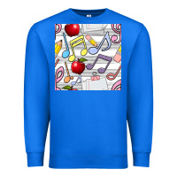 True Royal music class seamless pattern Premium Sweatshirt - BundleAndBundleShop