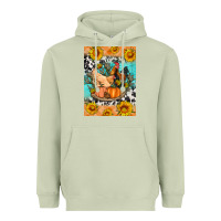 Matcha fall coop animals Heavyweight Hoodie - Artiststas