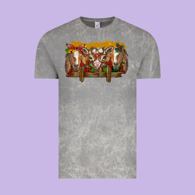 Christmas Goats Vintage Tee Designed By Barkaloodesign