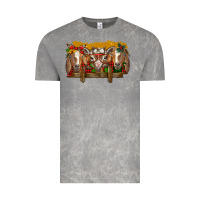 Cloud Rock Christmas goats Vintage Tee - BarkalooDesign