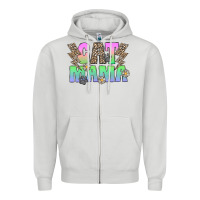 Dove Grey cat mama Zipper Hoodie - CowhideDigitalArt