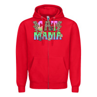 Red cat mama Zipper Hoodie - CowhideDigitalArt