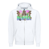 White cat mama Zipper Hoodie - CowhideDigitalArt
