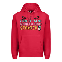 Cardinal sorry i can t i have to feed my sourdough starter Premium Hoodie - MaliasSmallBusiness