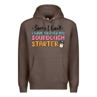 Coffee sorry i can t i have to feed my sourdough starter Premium Hoodie - MaliasSmallBusiness