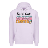 Lilac sorry i can t i have to feed my sourdough starter Premium Hoodie - MaliasSmallBusiness