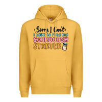 Mustard sorry i can t i have to feed my sourdough starter Premium Hoodie - MaliasSmallBusiness