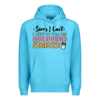 Ocean Blue sorry i can t i have to feed my sourdough starter Premium Hoodie - MaliasSmallBusiness