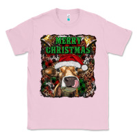 Bubblegum Pink merry christmas heifer with cowbells Classic Tee - RanaPortraitStore