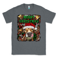 Charcoal Heather merry christmas heifer with cowbells Classic Tee - RanaPortraitStore