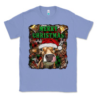 Colony Blue merry christmas heifer with cowbells Classic Tee - RanaPortraitStore