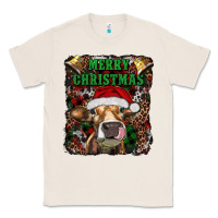 Natural merry christmas heifer with cowbells Classic Tee - RanaPortraitStore