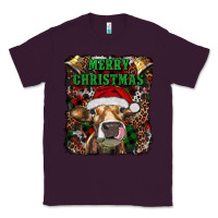 Plum merry christmas heifer with cowbells Classic Tee - RanaPortraitStore