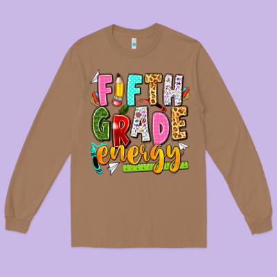 Fifth Grade Energy Long Sleeve Tee Designed By Texasbilliewilder