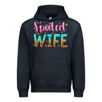 Navy spoiled wife Urban Hoodie - NancyCooperArtShop