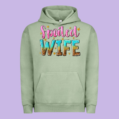 Spoiled Wife Urban Hoodie Designed By Nancycooperartshop