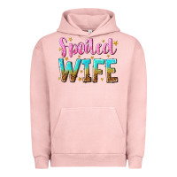 Pigment Salmon spoiled wife Urban Hoodie - NancyCooperArtShop