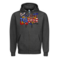 Charcoal Heather American Teacher Zipper Hoodie - Neo Western