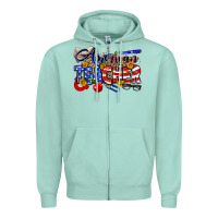 Seafoam American Teacher Zipper Hoodie - Neo Western