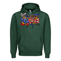 Sports Green American Teacher Zipper Hoodie - Neo Western