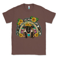 Chestnut suffolk ewe front sunflowers rainbow Classic Tee - BarkalooDesign