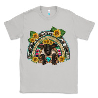 Moon Dust suffolk ewe front sunflowers rainbow Classic Tee - BarkalooDesign