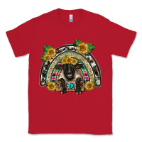 Red suffolk ewe front sunflowers rainbow Classic Tee - BarkalooDesign