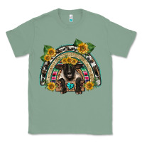 Sage suffolk ewe front sunflowers rainbow Classic Tee - BarkalooDesign