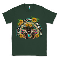 Sports Green suffolk ewe front sunflowers rainbow Classic Tee - BarkalooDesign