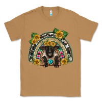 Toasted Coconut suffolk ewe front sunflowers rainbow Classic Tee - BarkalooDesign