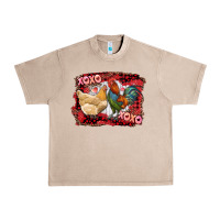 French Oak xoxo rooster and chicken Urban Heavy Tee - RanaPortraitStore