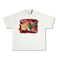 Pistachio xoxo rooster and chicken Urban Heavy Tee - RanaPortraitStore