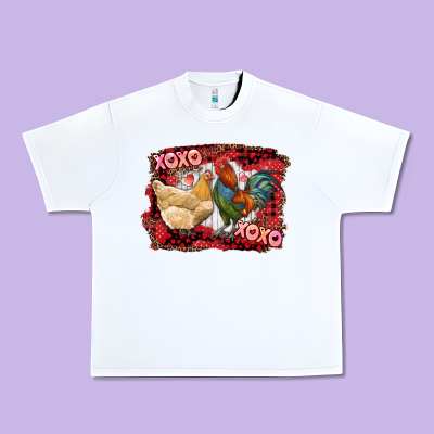 Urban Heavy Tee xoxo rooster and chicken