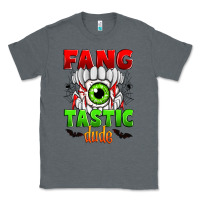 Charcoal Heather fang tastic dude Classic Tee - Zillion Design Studio