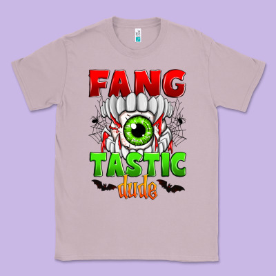 Fang Tastic Dude Classic Tee Designed By Zillion Design Studio